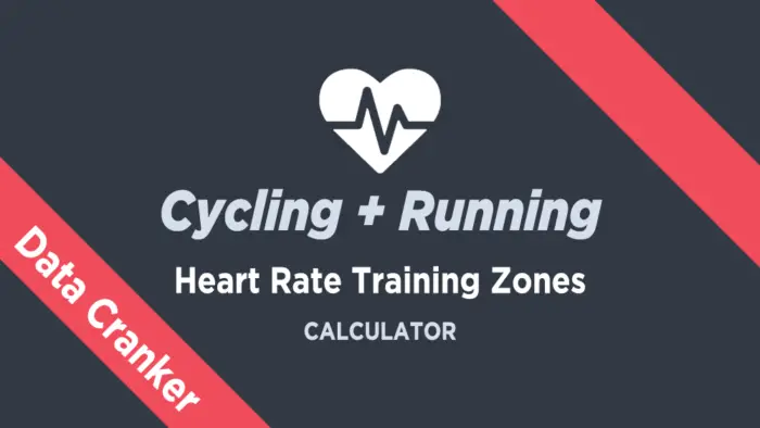 cycling running heart rate training zones calculator